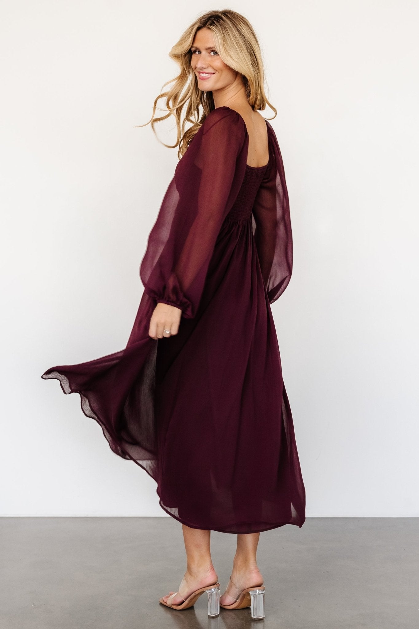 Dione Midi Dress | Mahogany - Baltic Born