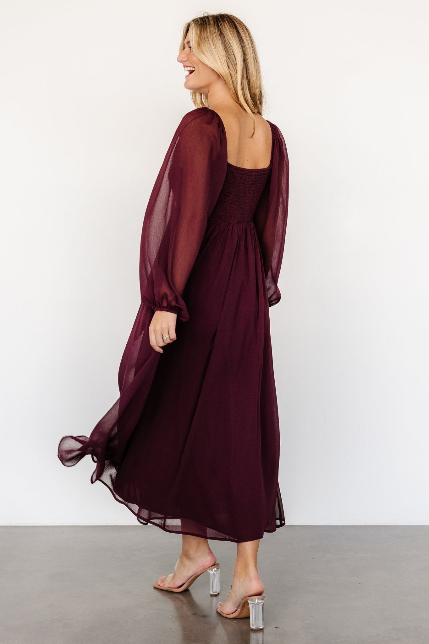 Dione Midi Dress | Mahogany - Baltic Born