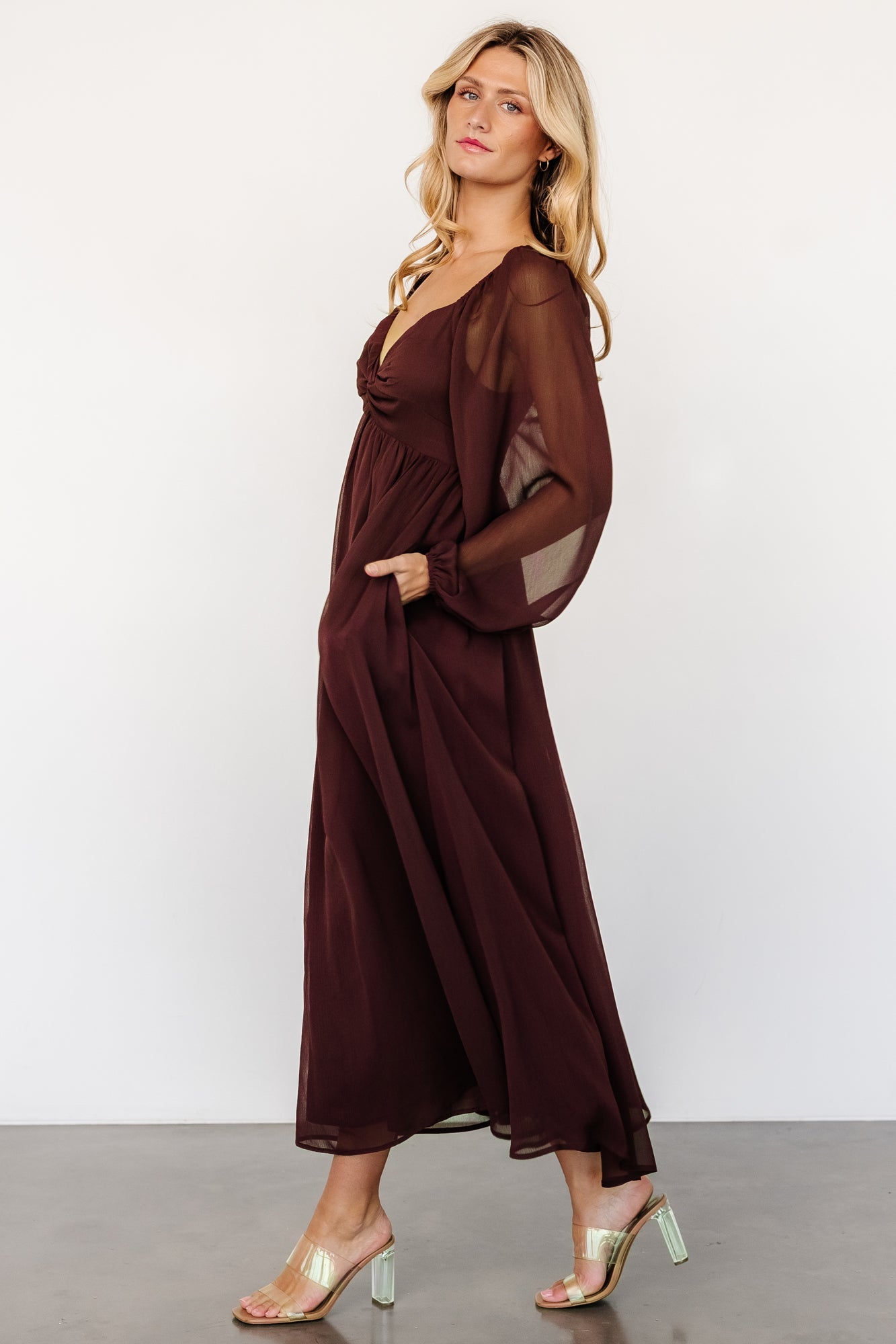 Dione Midi Dress | Mahogany - Baltic Born