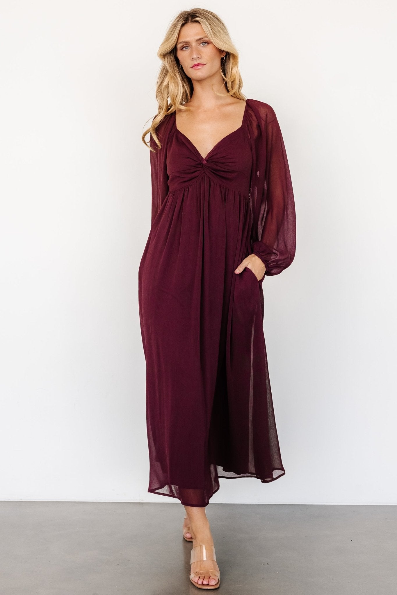 Dione Midi Dress | Mahogany - Baltic Born