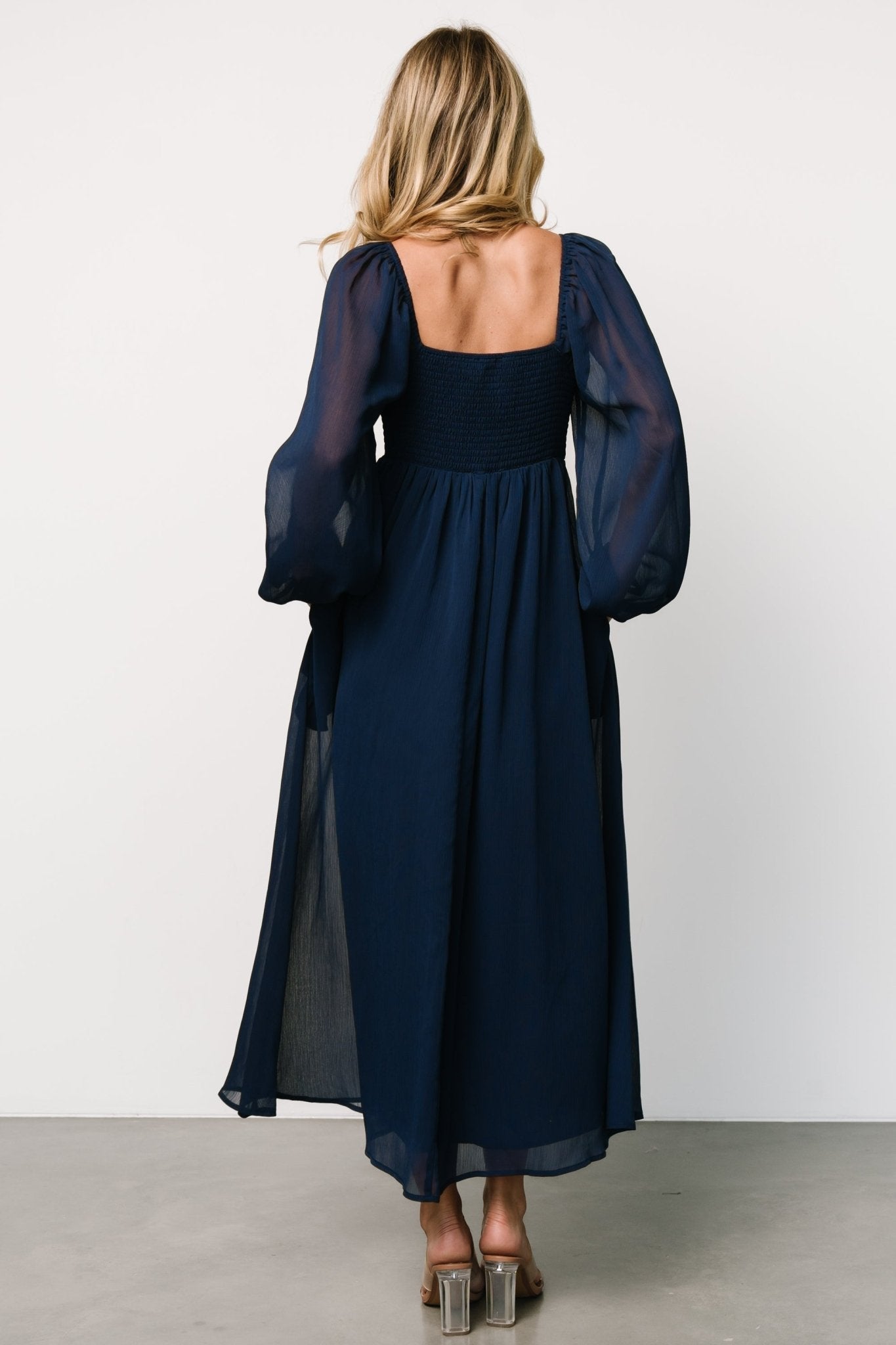 Dione Midi Dress | Navy - Baltic Born