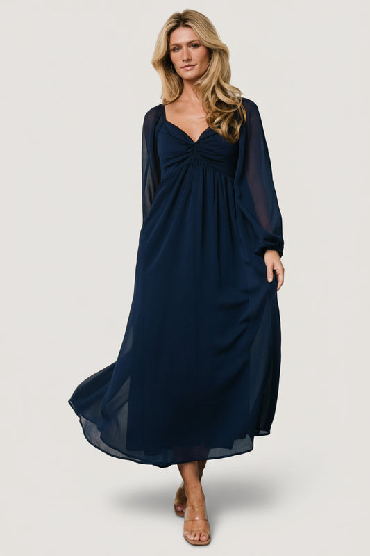 Dione Midi Dress | Navy