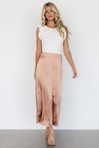 Dominga Satin Skirt | Light Copper - Baltic Born