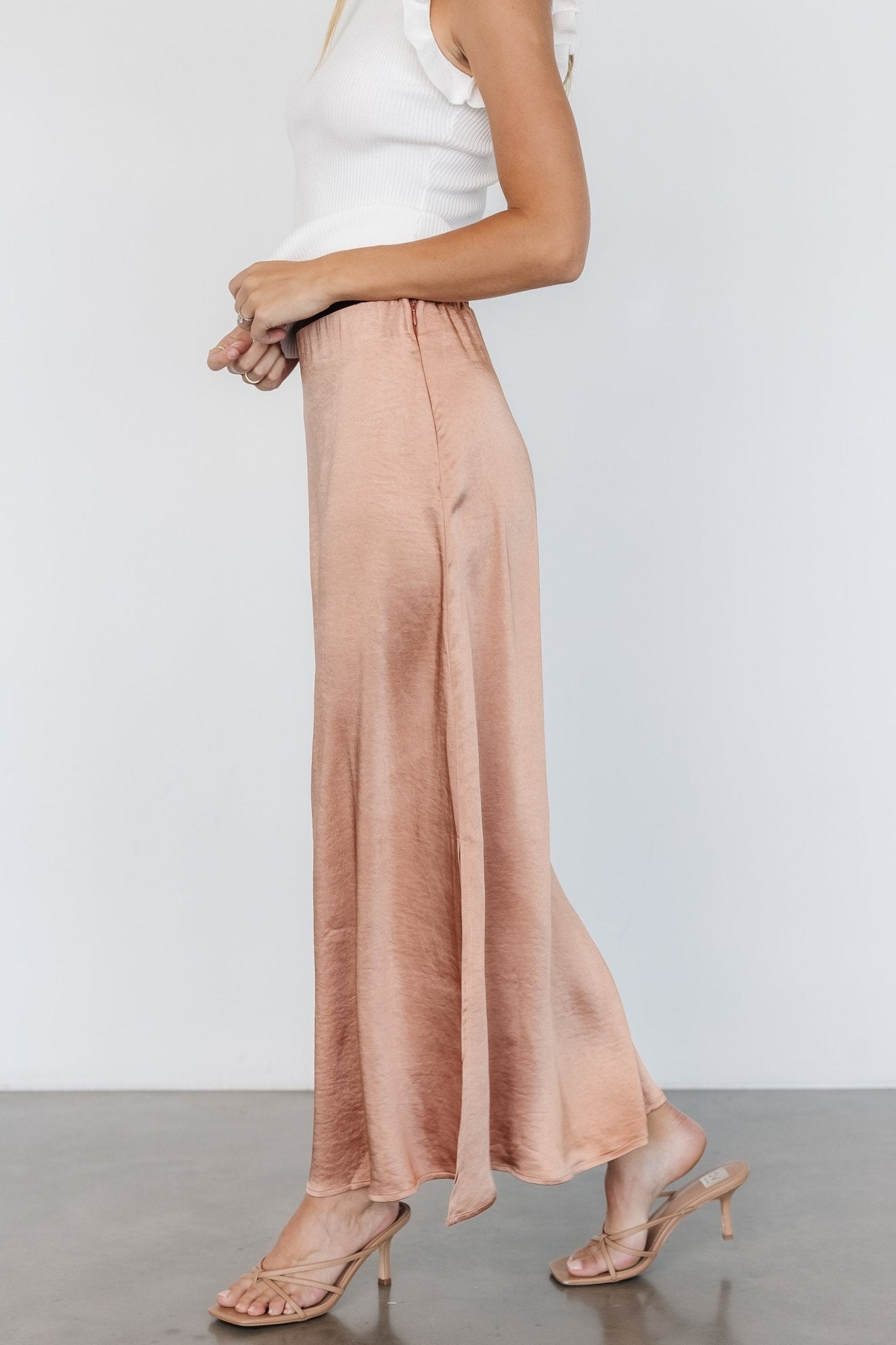 Dominga Satin Skirt | Light Copper - Baltic Born