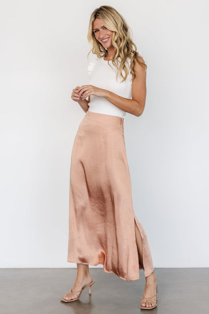 Dominga Satin Skirt | Light Copper - Baltic Born