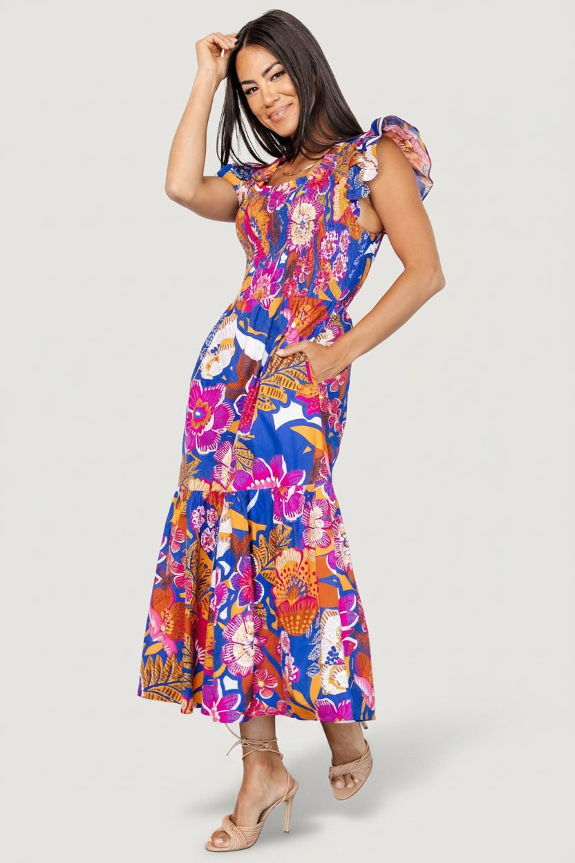 Fushia Multi Extravaganza Dress main image 1
