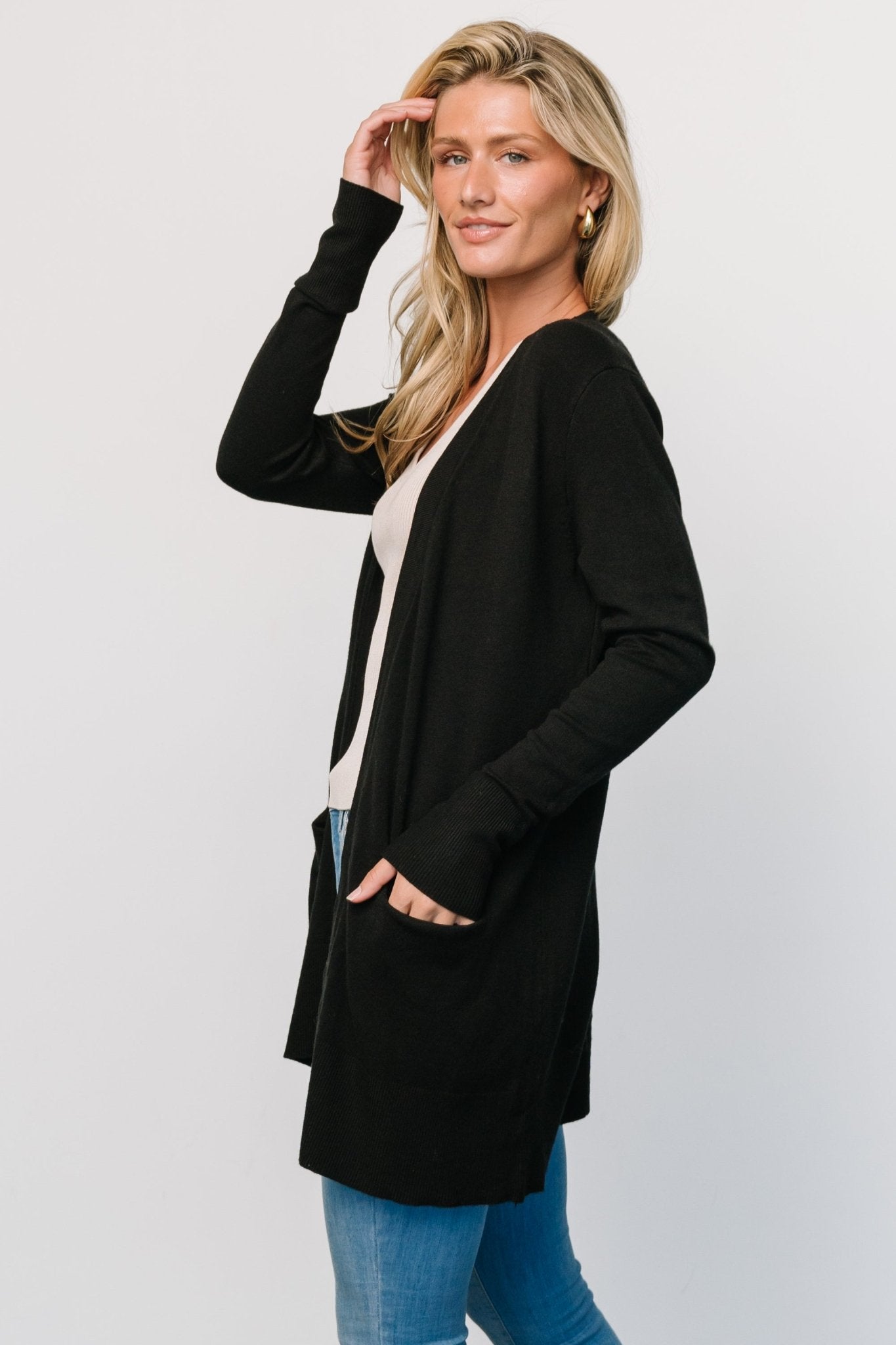 Edison Cardigan | Black - Baltic Born