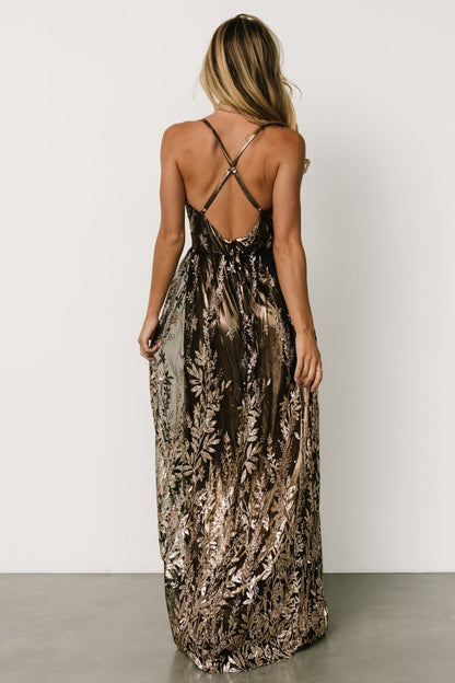 Eirena Sparkle Gown | Bronze + Gold - Baltic Born