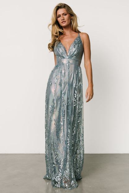 Eirena Sparkle Gown | Light Blue - Baltic Born