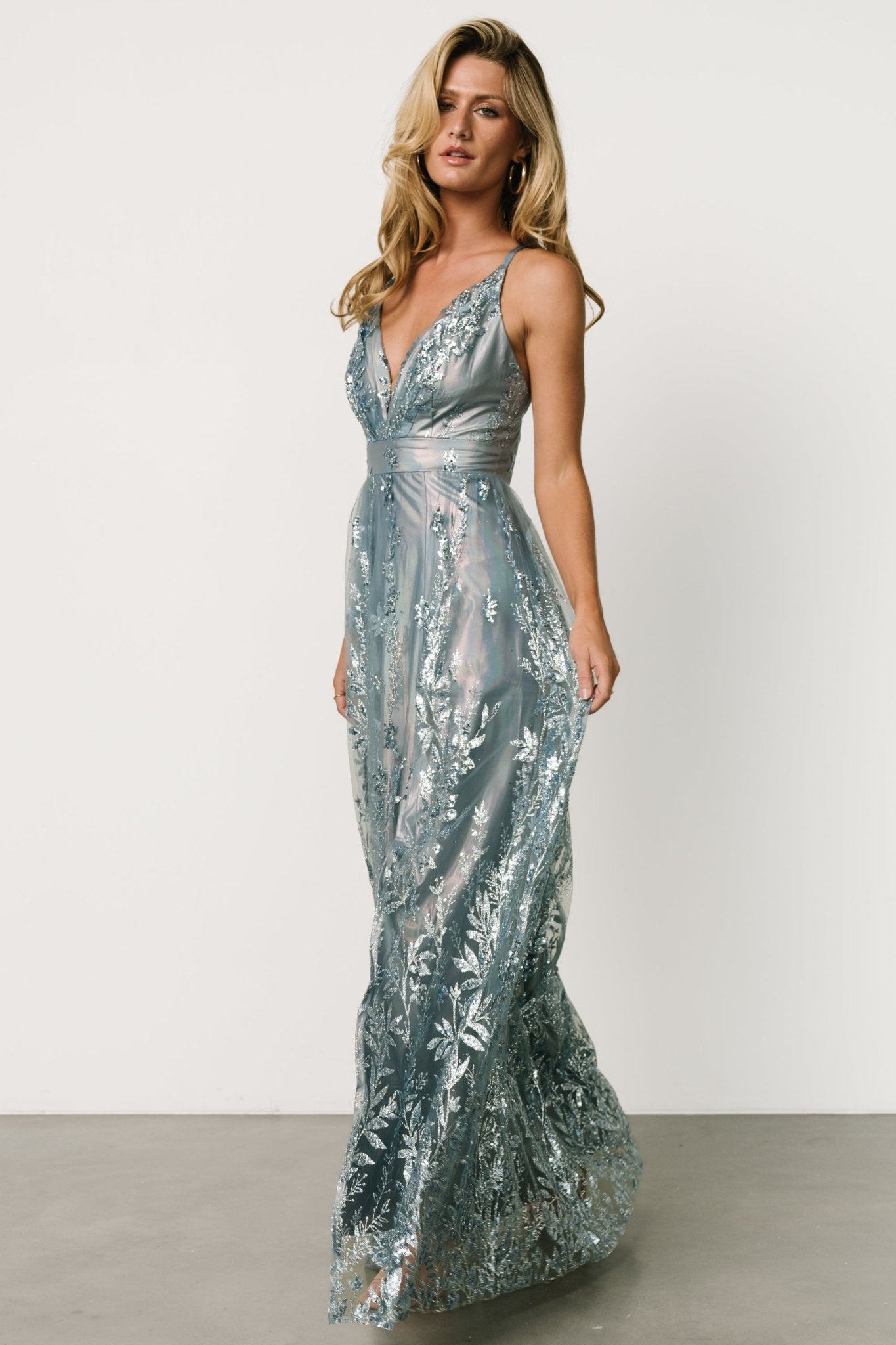 Eirena Sparkle Gown | Light Blue - Baltic Born