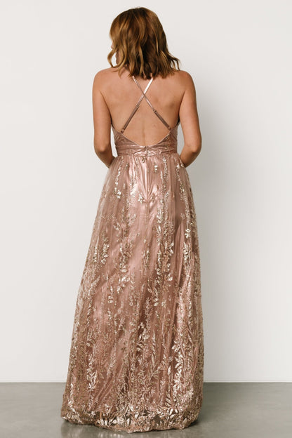 Eirena Sparkle Gown | Rose + Gold - Baltic Born