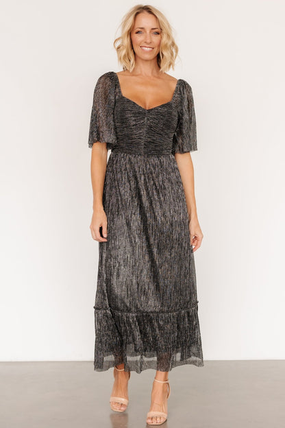 Elea Shimmer Dress | Black - Baltic Born