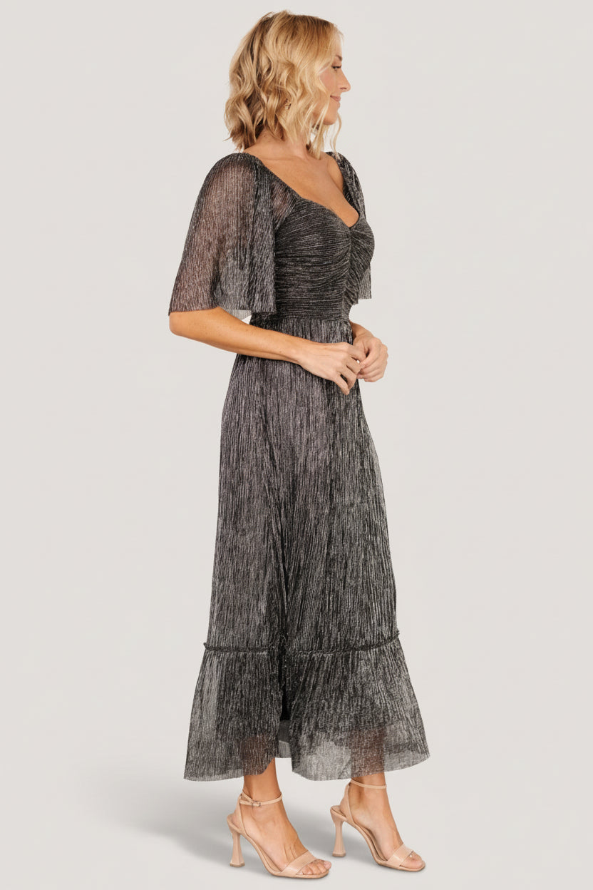 Elea Shimmer Dress | Black