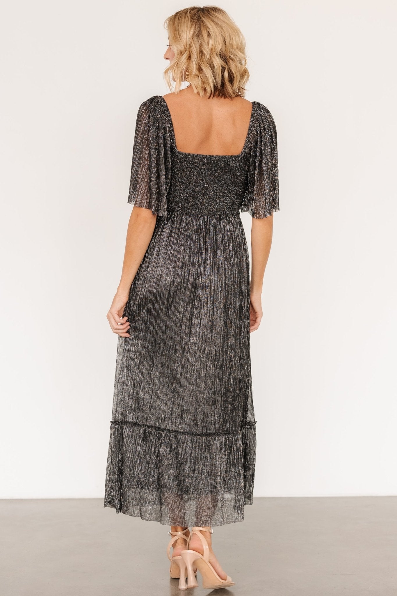 Elea Shimmer Dress | Black - Baltic Born