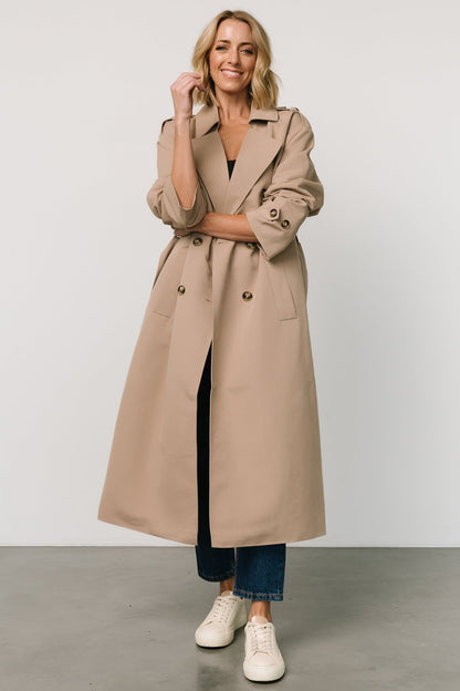 Elias Trench Coat | Beige - Baltic Born