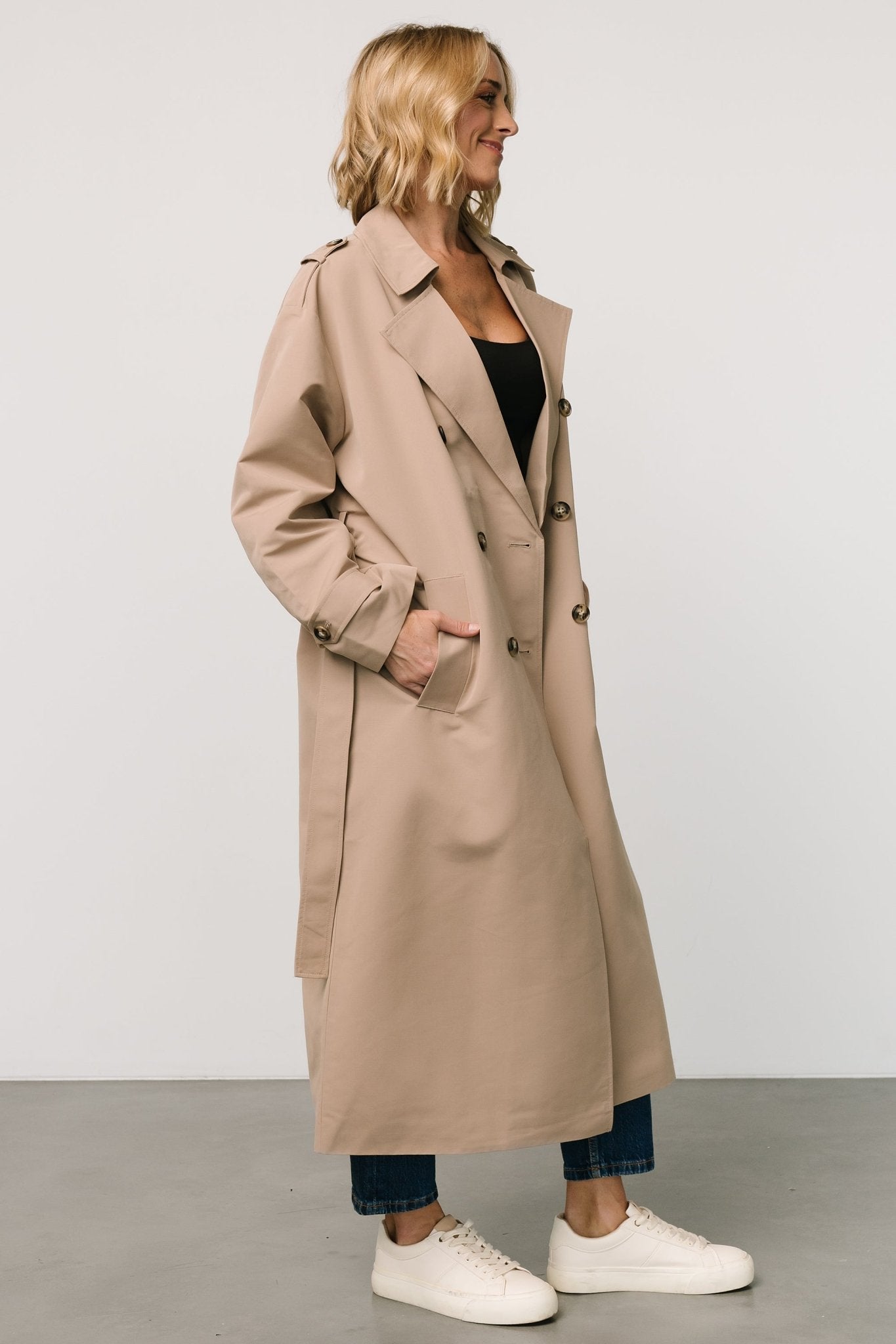 Elias Trench Coat | Beige - Baltic Born