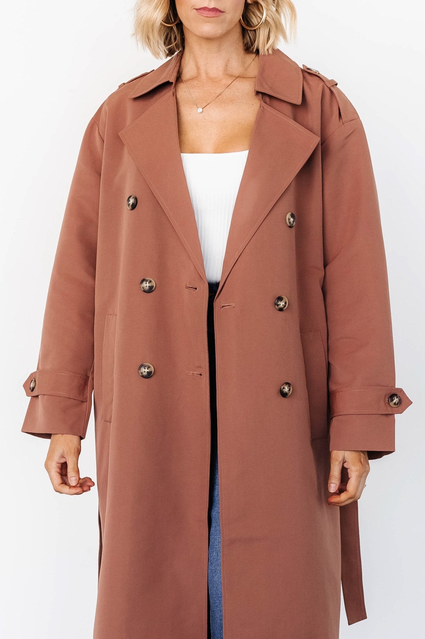 Elias Trench Coat | Warm Brown - Baltic Born