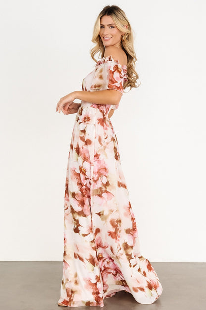 Elina Maxi Dress | Mauve Multi Floral - Baltic Born