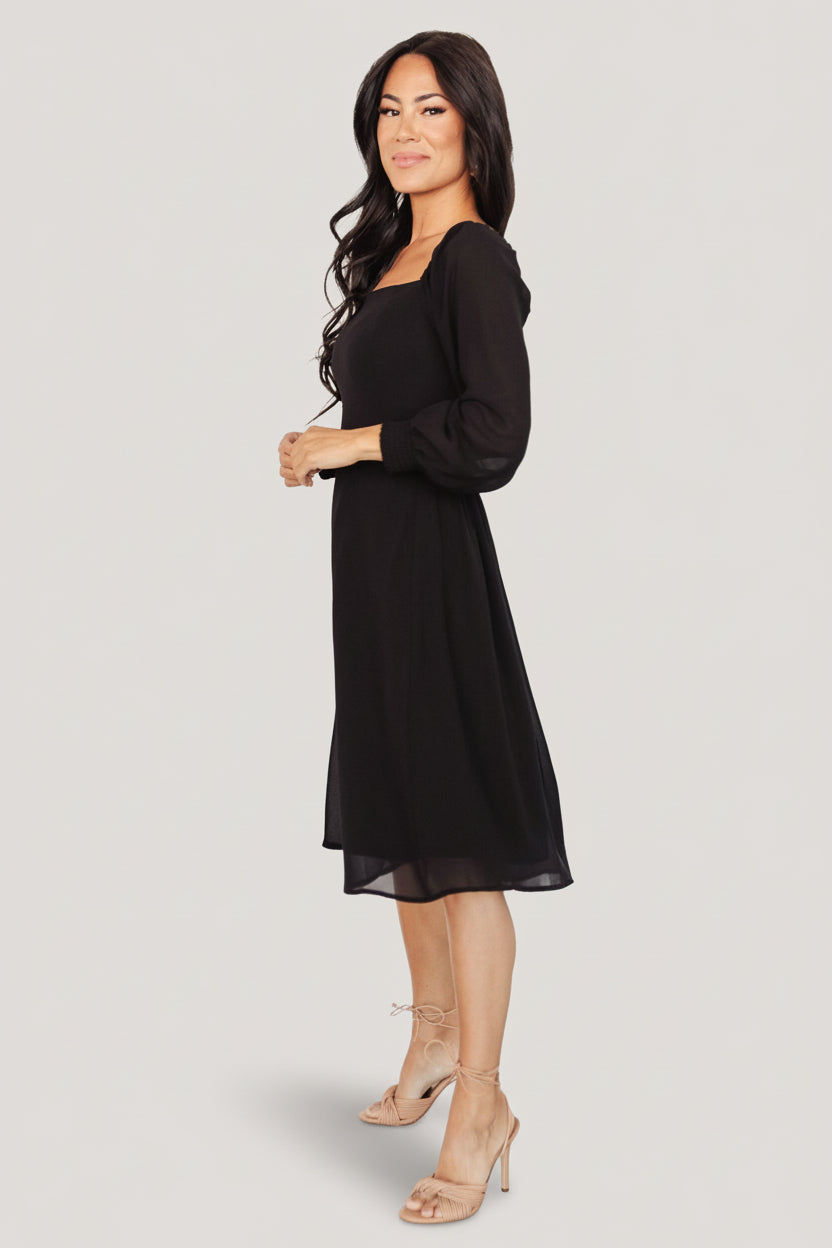 Elise Short Dress | Black