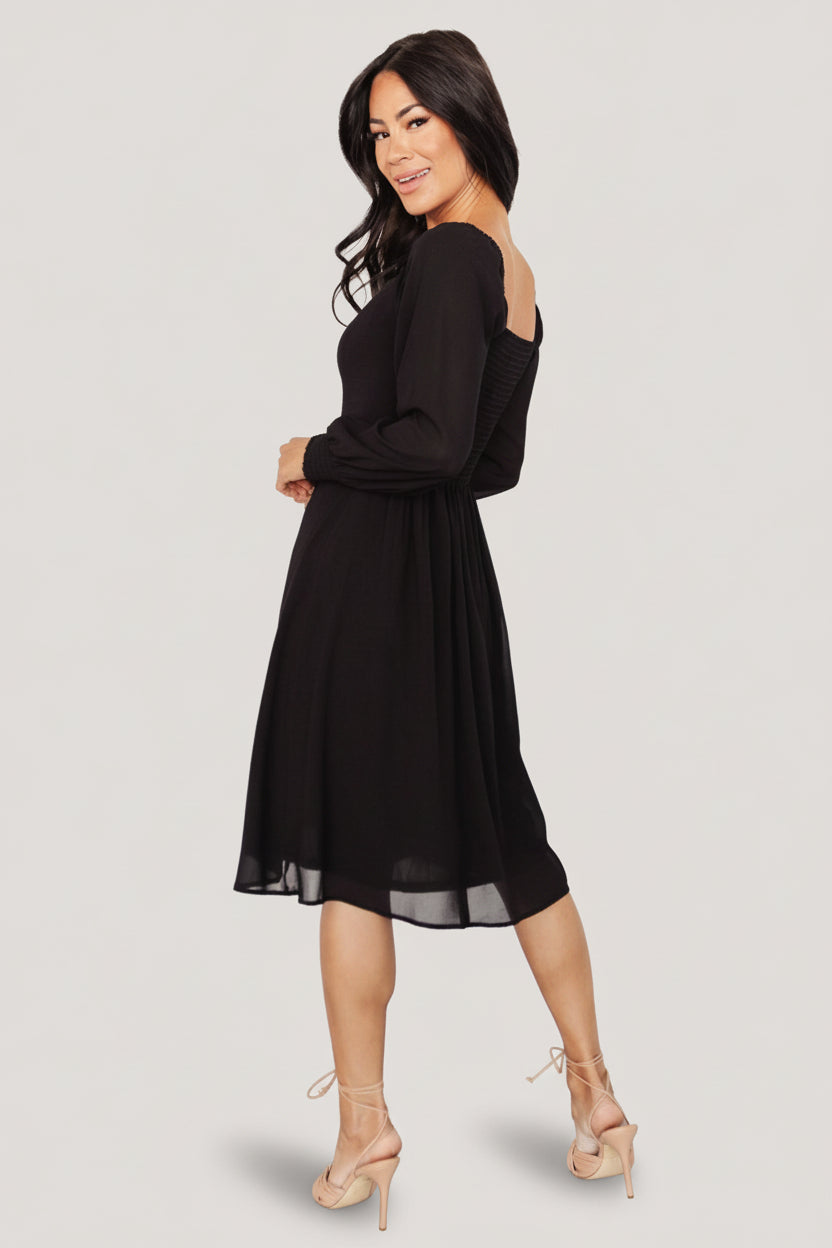 Elise Short Dress | Black