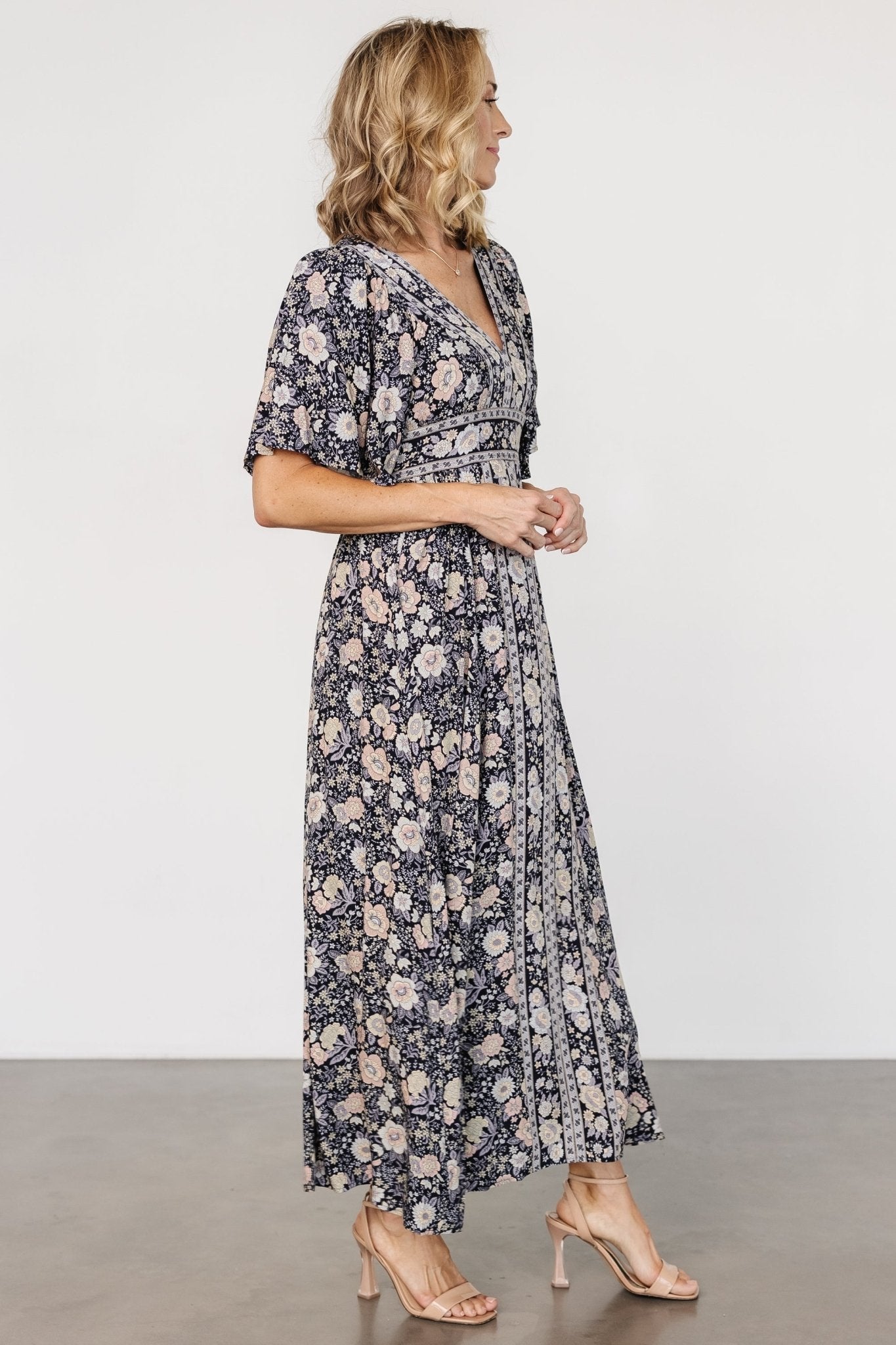 Elissa Maxi Dress | Midnight Floral - Baltic Born