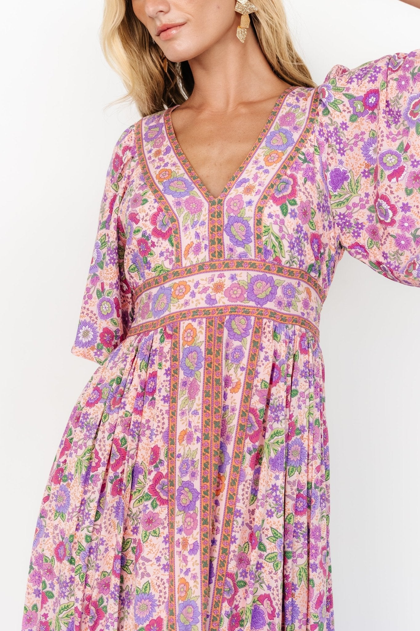 Elissa Maxi Dress | Pink Multi Floral - Baltic Born