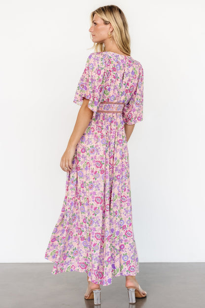 Elissa Maxi Dress | Pink Multi Floral - Baltic Born