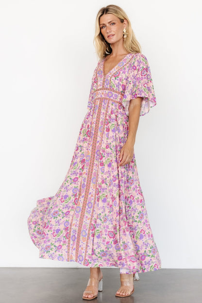 Elissa Maxi Dress | Pink Multi Floral - Baltic Born