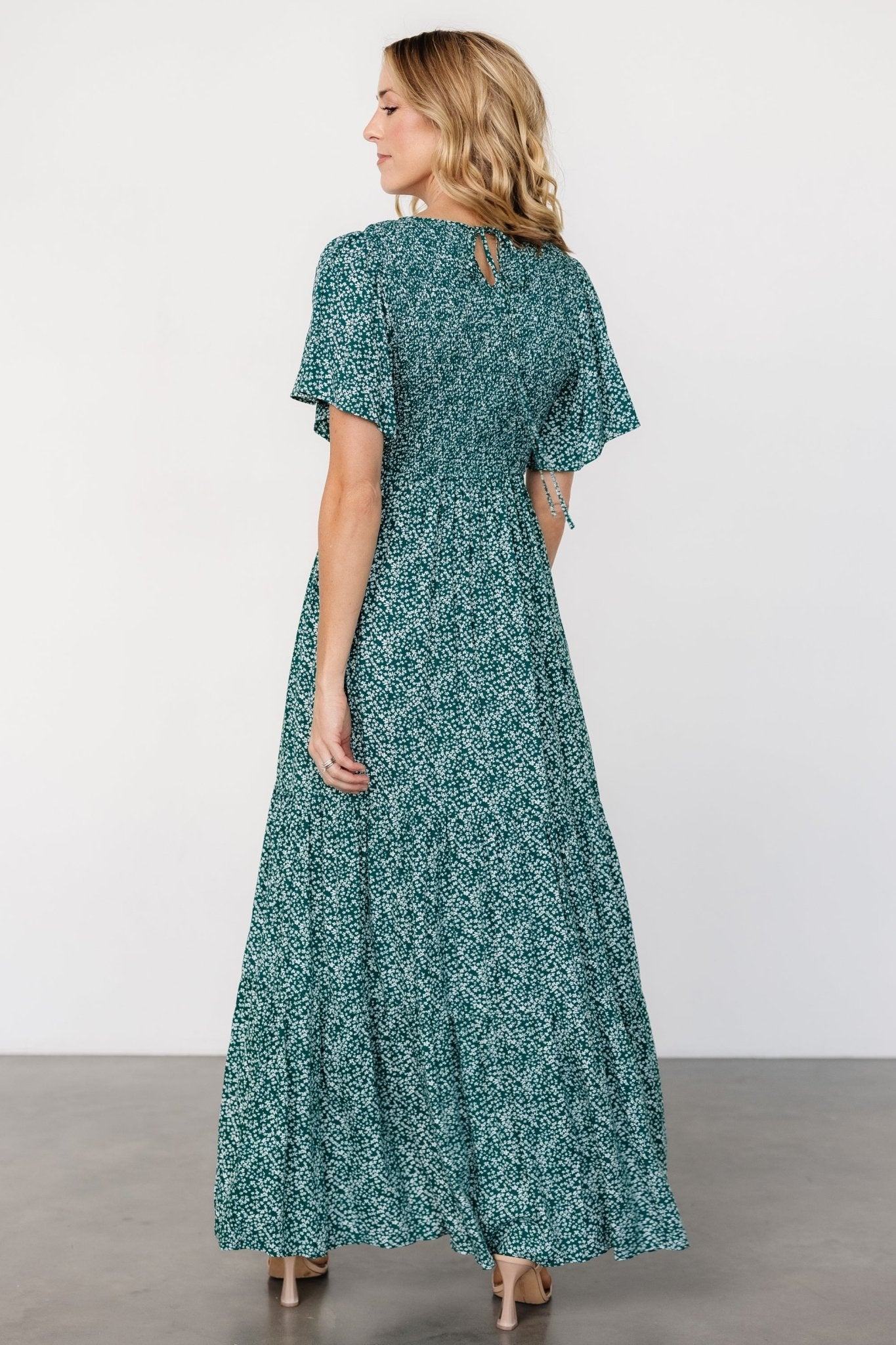 Eliza Maxi Dress | Green Print - Baltic Born