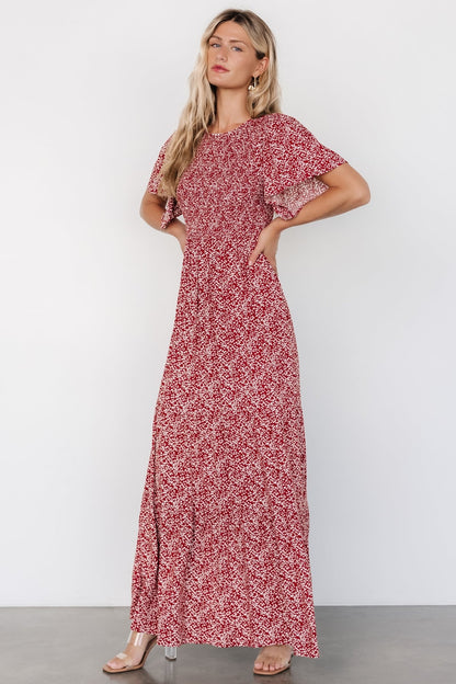 Eliza Maxi Dress | Rust Print - Baltic Born