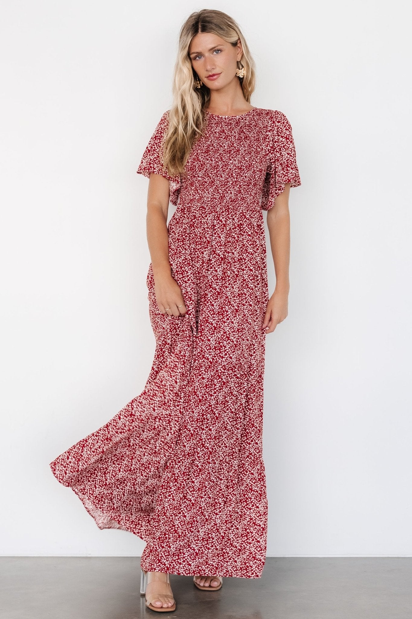 Eliza Maxi Dress | Rust Print - Baltic Born