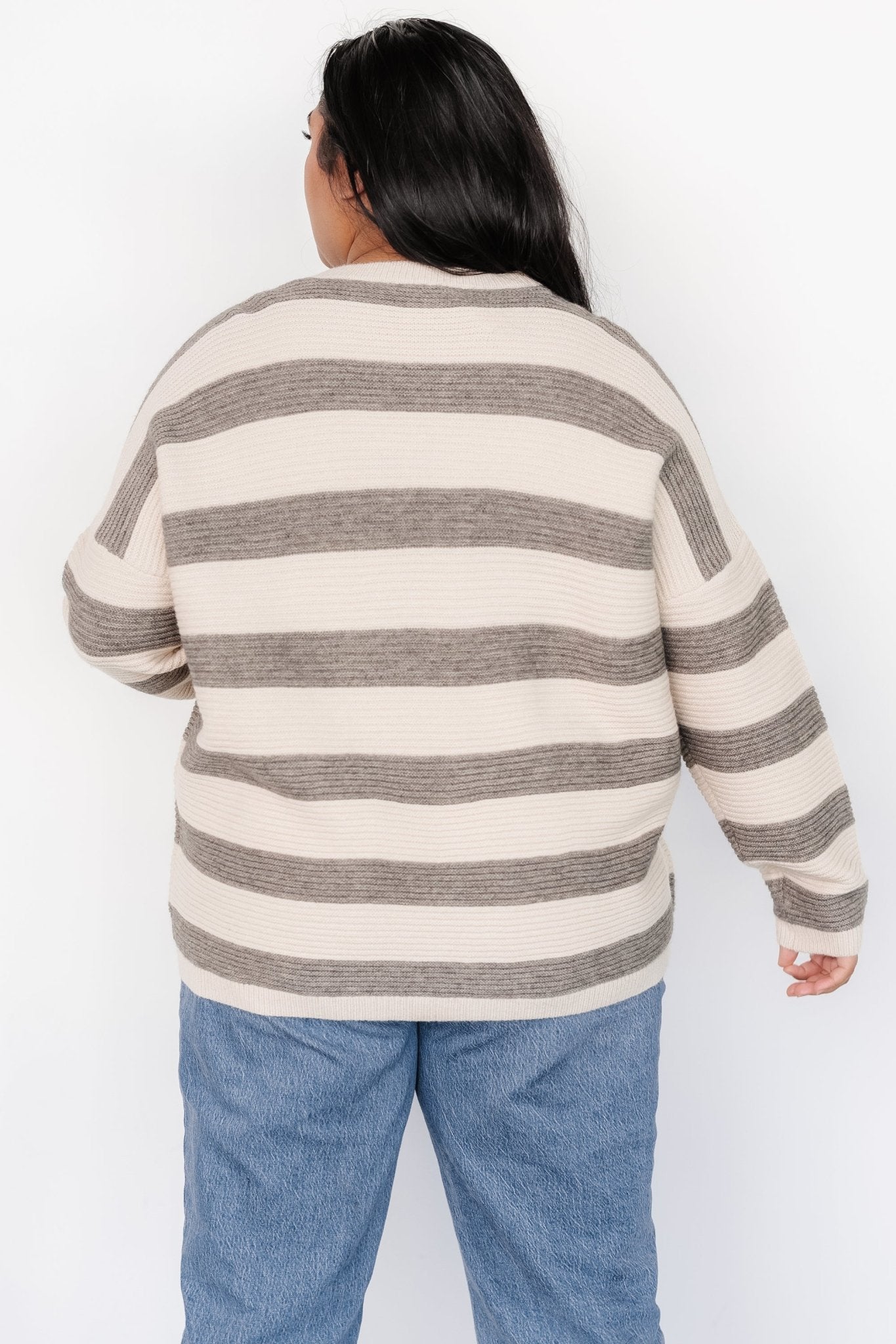 Ellington Knit Sweater | Cream + Gray - Baltic Born