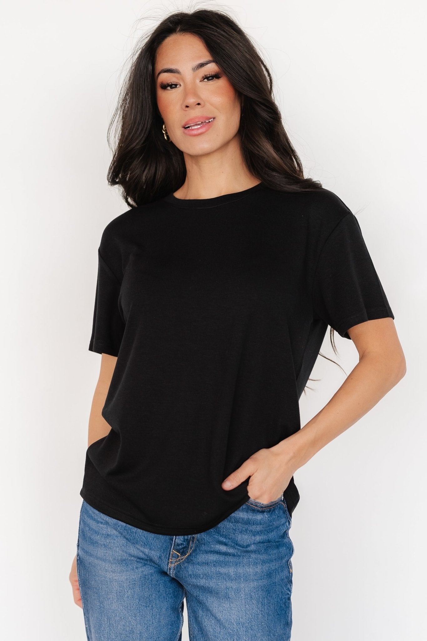 Elliot Relaxed Tee | Black - Baltic Born