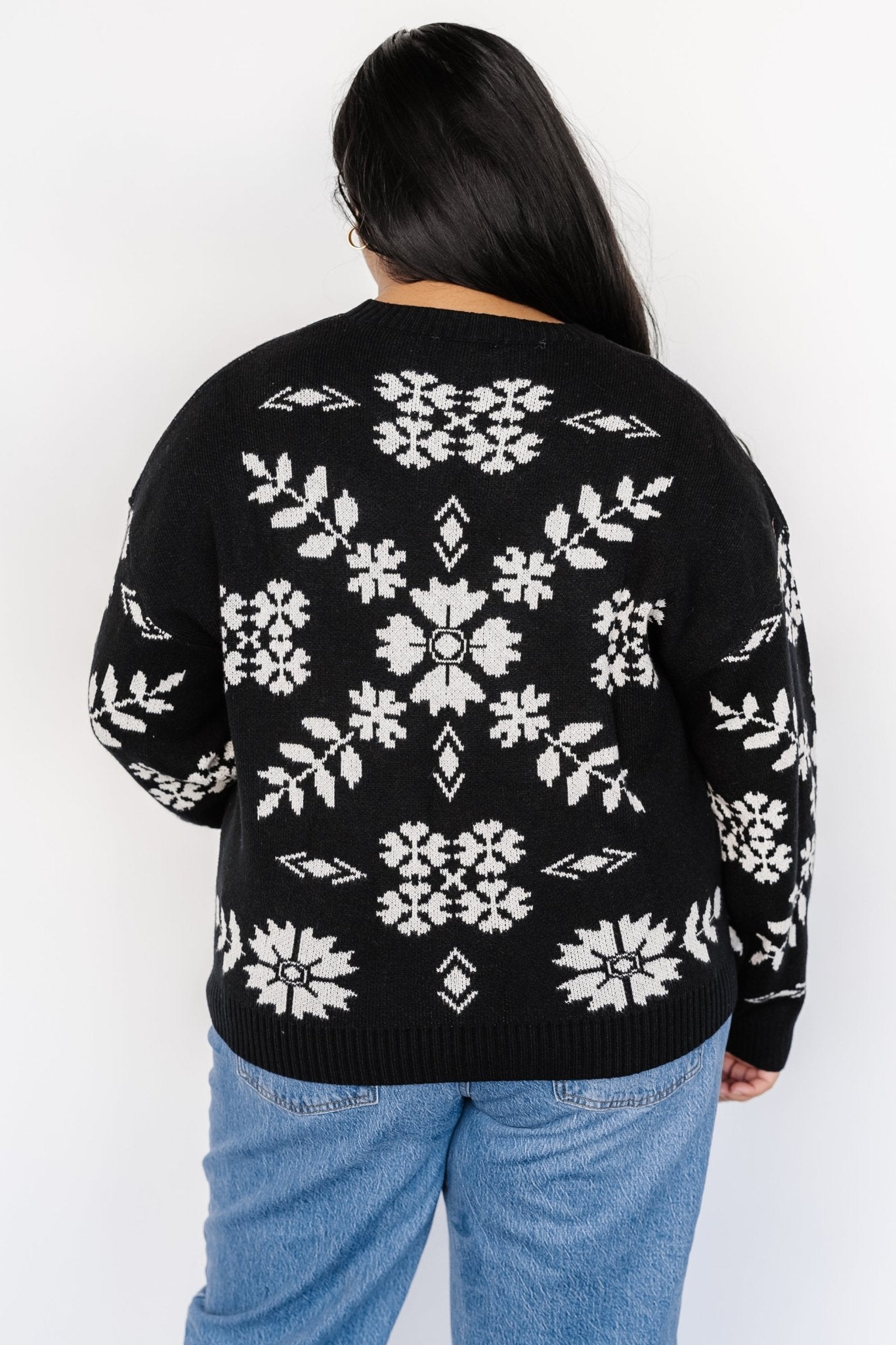 Elsa Sweater | Black + Off White - Baltic Born