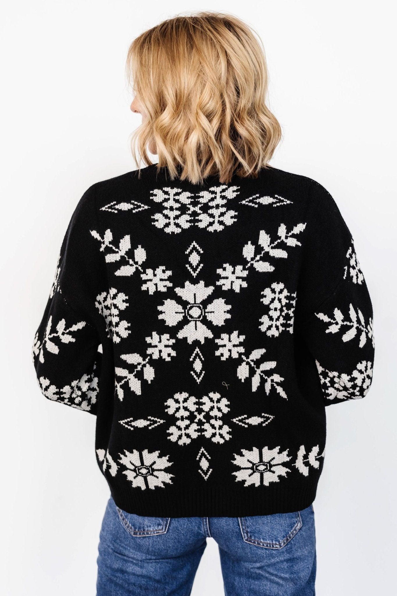 Elsa Sweater | Black + Off White - Baltic Born