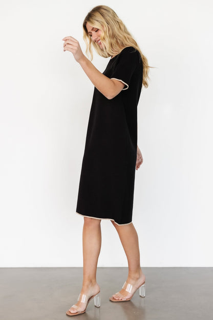 Emelia Shift Dress | Black - Baltic Born