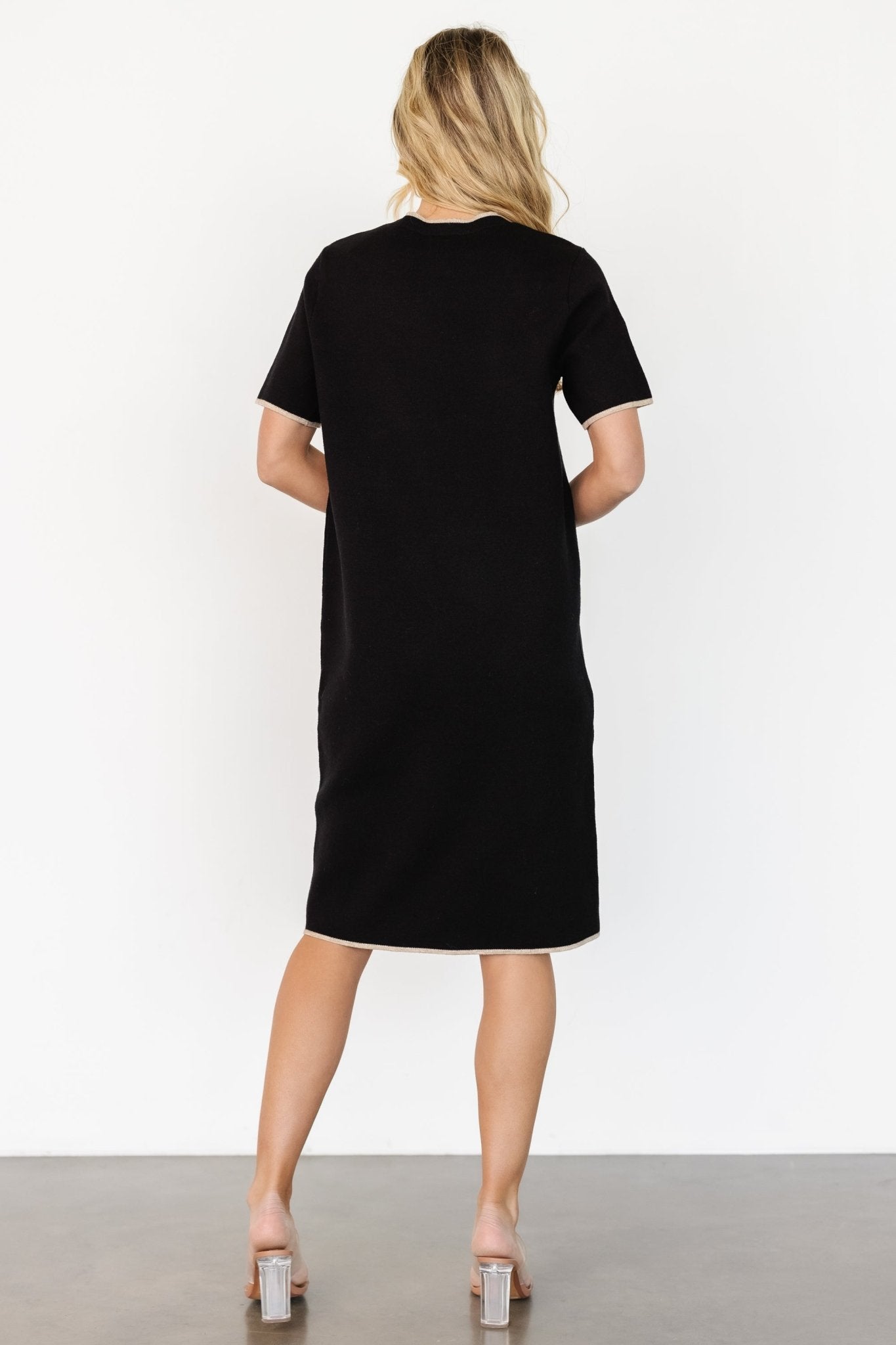 Emelia Shift Dress | Black - Baltic Born