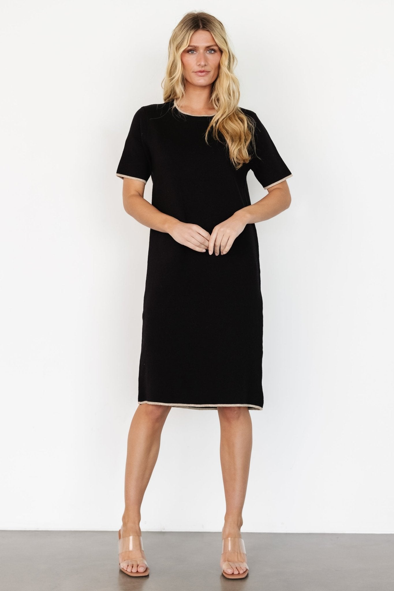 Emelia Shift Dress | Black - Baltic Born