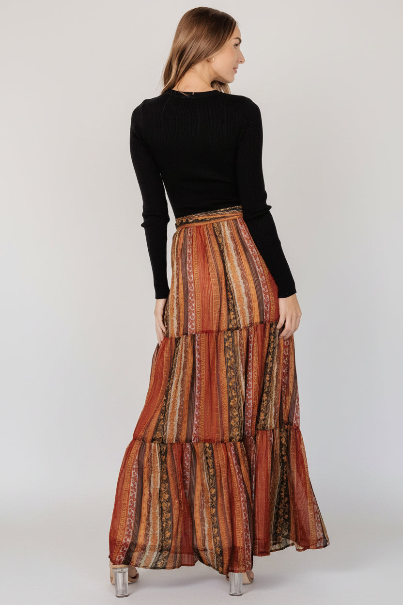 Emryn Sweater Dress | Black + Multi Print