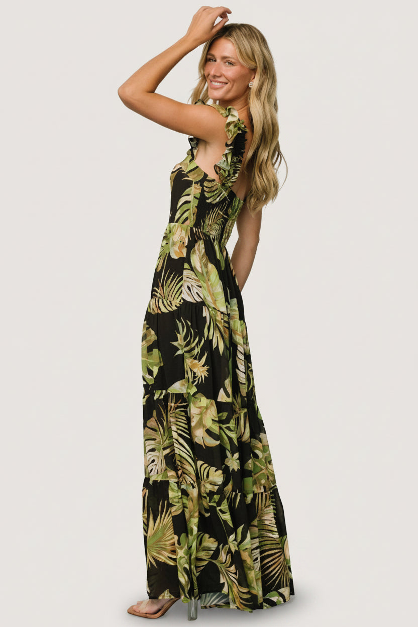 tropical long dress Maxi Wash cold Baltic Born Womens Encinitas Maxi