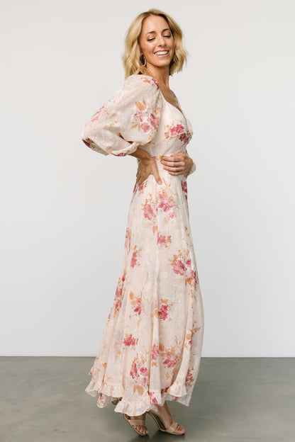 Estefania Maxi Dress | Blush + Pink Floral - Baltic Born