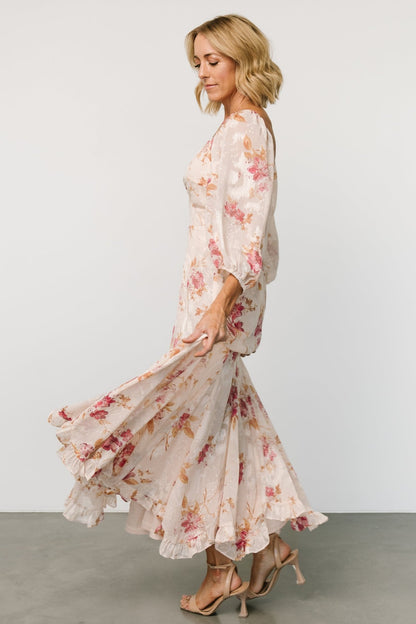 Estefania Maxi Dress | Blush + Pink Floral - Baltic Born