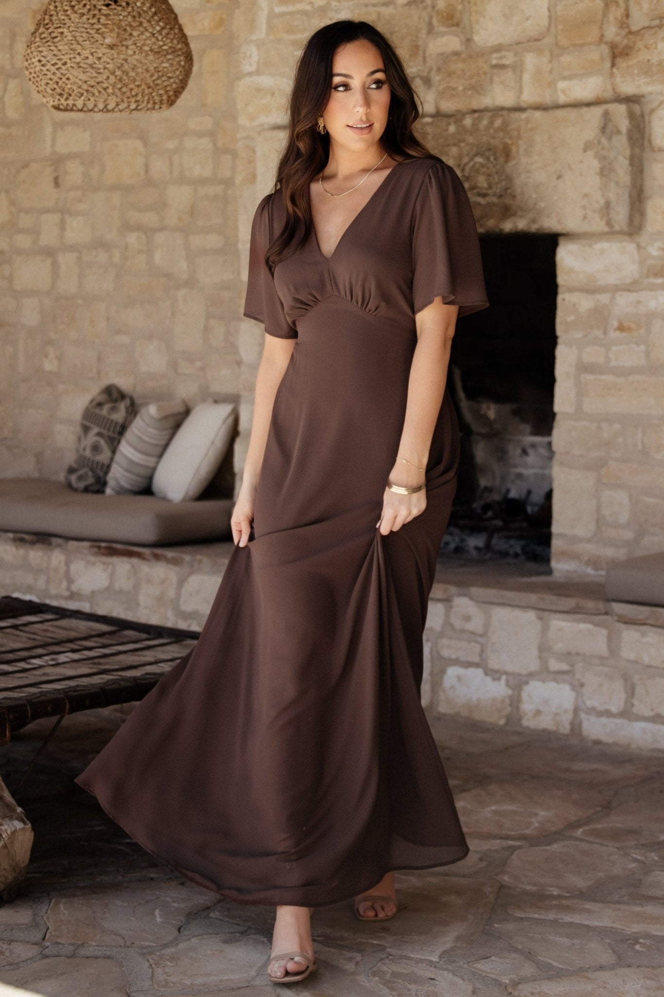 Esti Maxi Dress | Espresso - Baltic Born