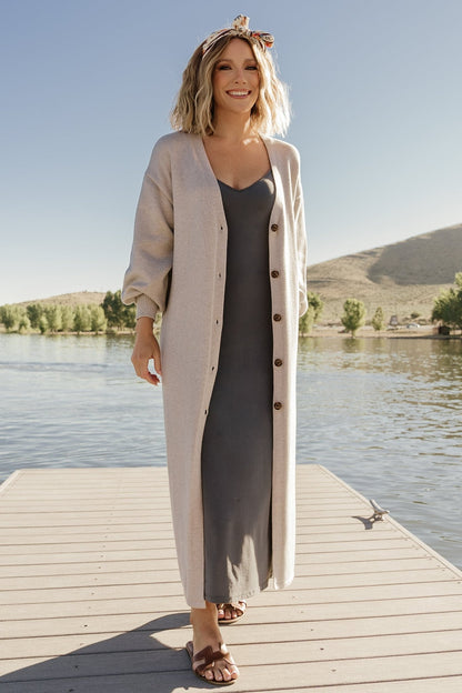 Ethel Long Cardigan | Gray - Baltic Born