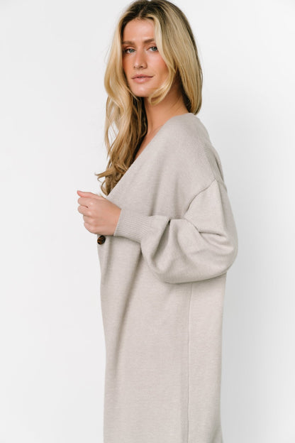 Ethel Long Cardigan | Gray - Baltic Born