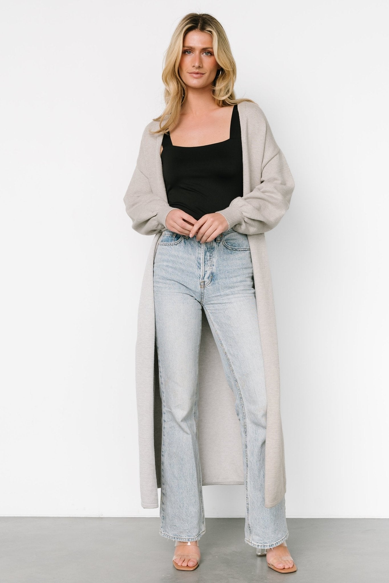 Ethel Long Cardigan | Gray - Baltic Born