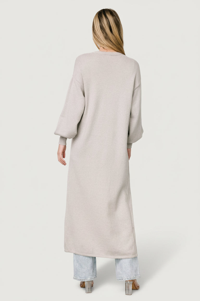 Ethel Long Cardigan | Gray