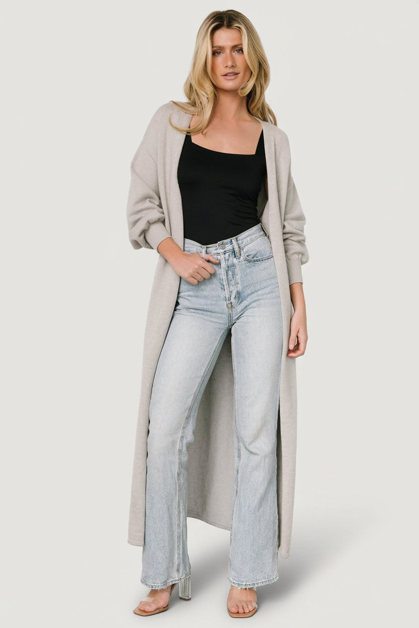 Ethel Long Cardigan | Gray