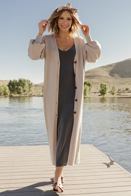 Ethel Long Cardigan | Gray - Baltic Born