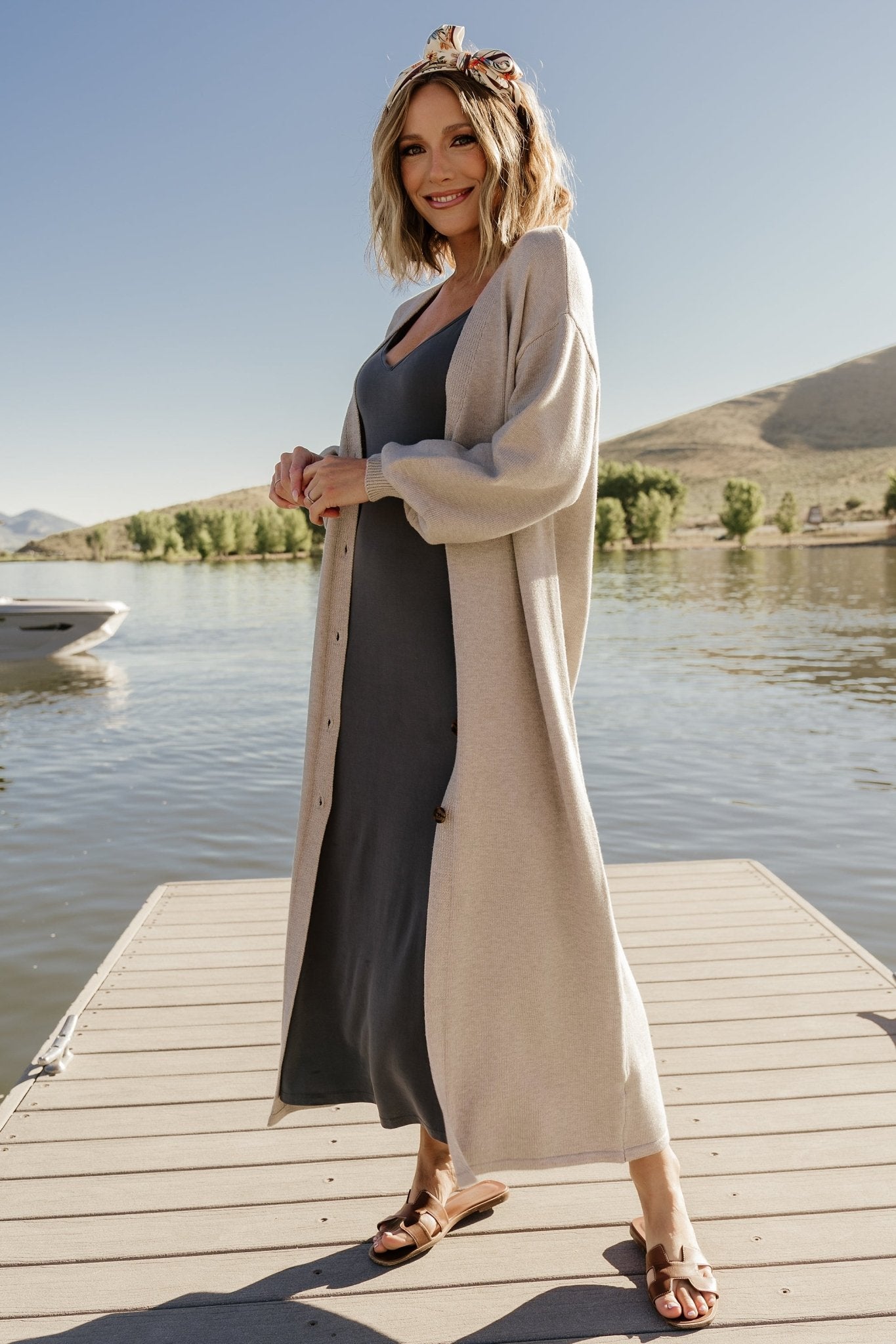 Ethel Long Cardigan | Gray - Baltic Born